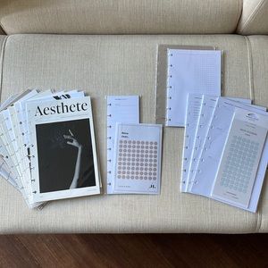 Cloth and Paper planner dashboards, inserts and stickers
